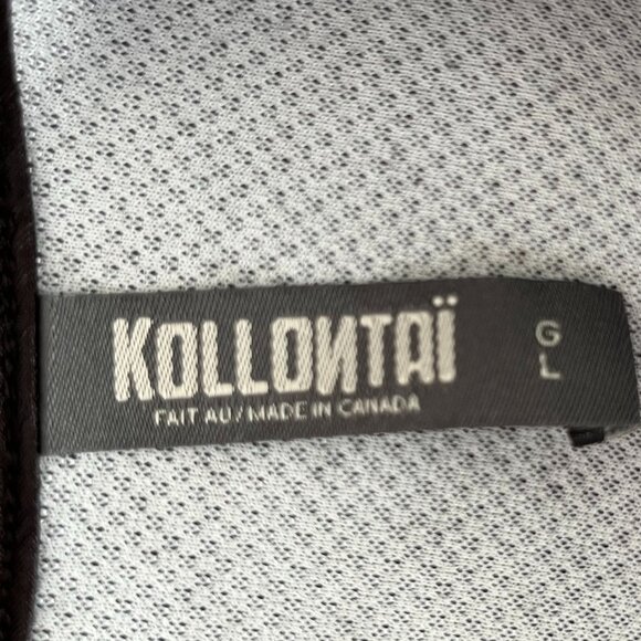 Kollantai Black Short Sleeve Sheath Dress with Tone on Tone Print, Size Large - Picture 10 of 10